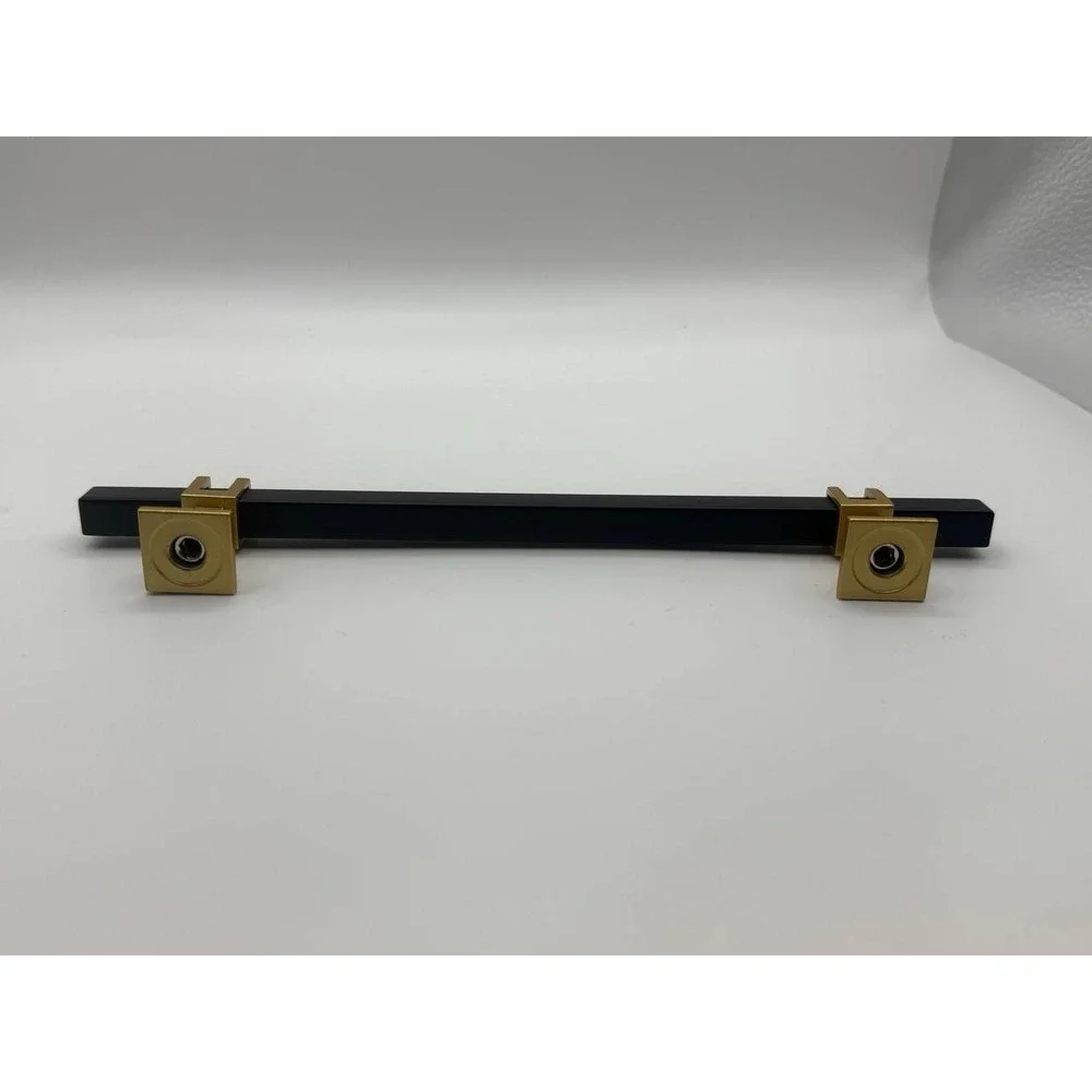 10 Pack Black and Gold Cabinet Pulls Matte Black Drawer Pulls Black-NEW A12